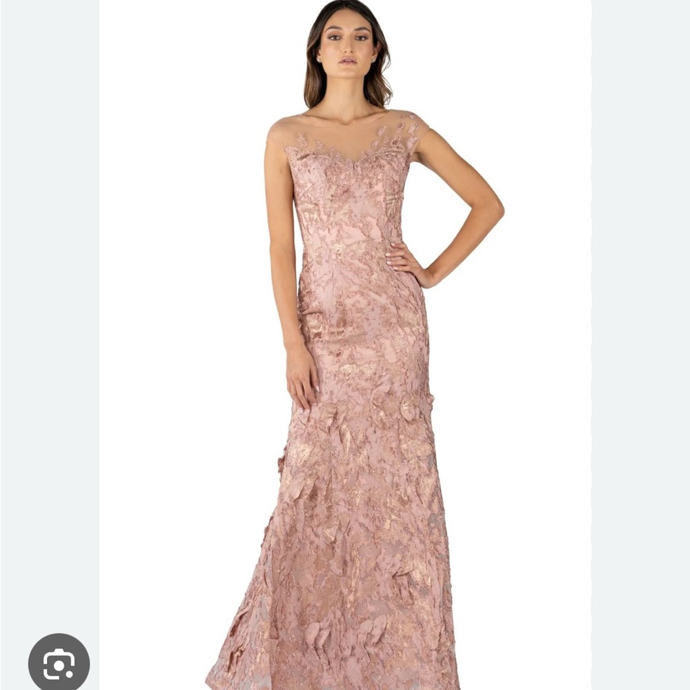 Rene Ruiz Blush Satin Dress